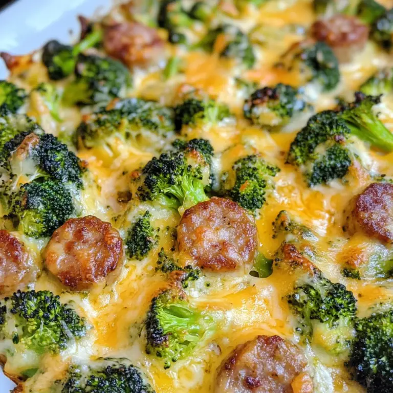 Cheesy Broccoli & Sausage Casserole