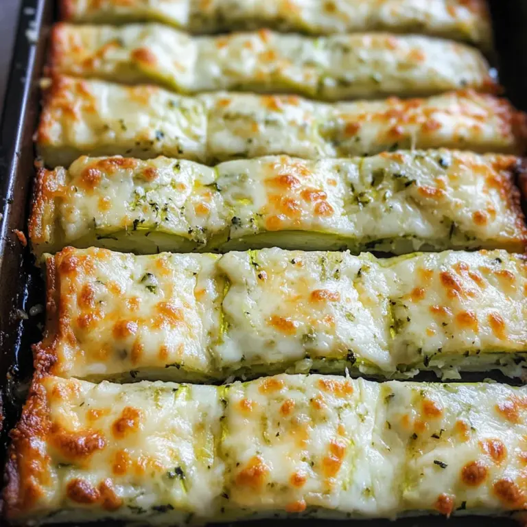 Cheesy Zucchini Breadsticks