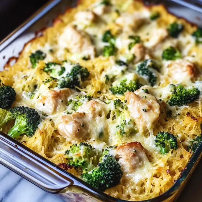 Chicken Alfredo Spaghetti Squash Casserole: Whole30, Paleo, Low Carb, GF