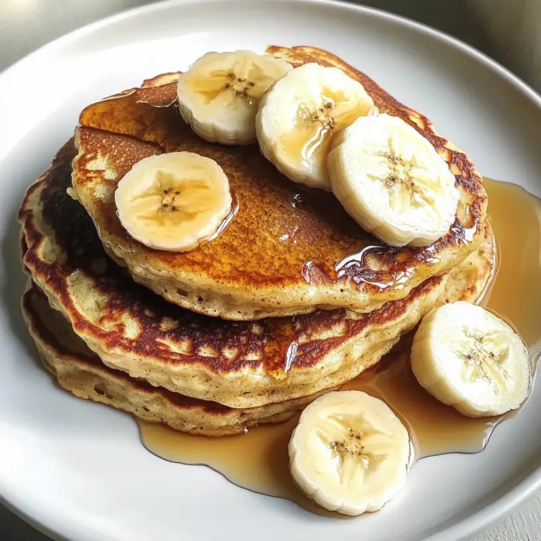 Flourless Banana & Protein Powder Pancakes