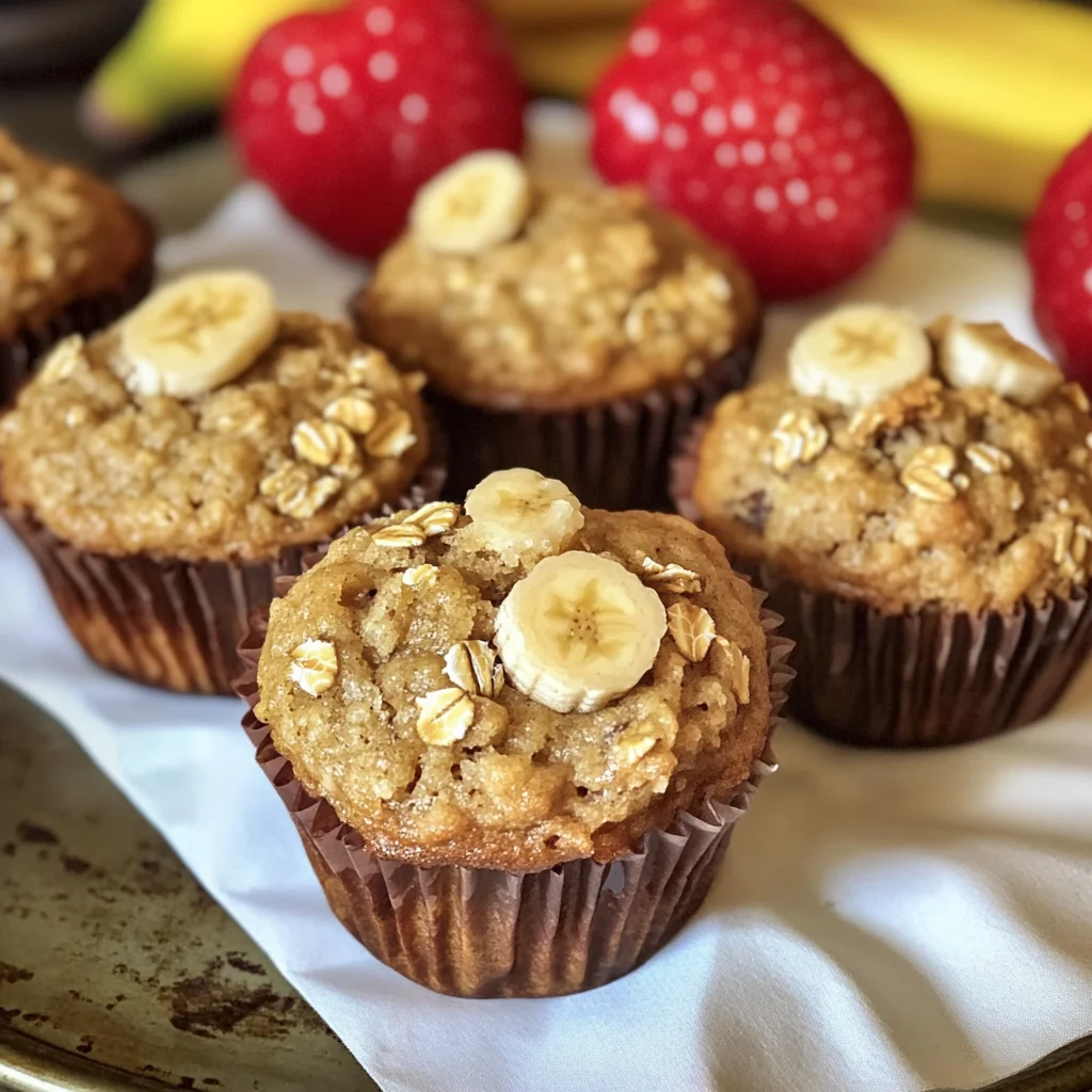 Healthy Banana Oat Muffins Recipe