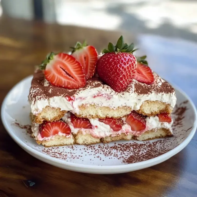 Keto Strawberry Tiramisu
