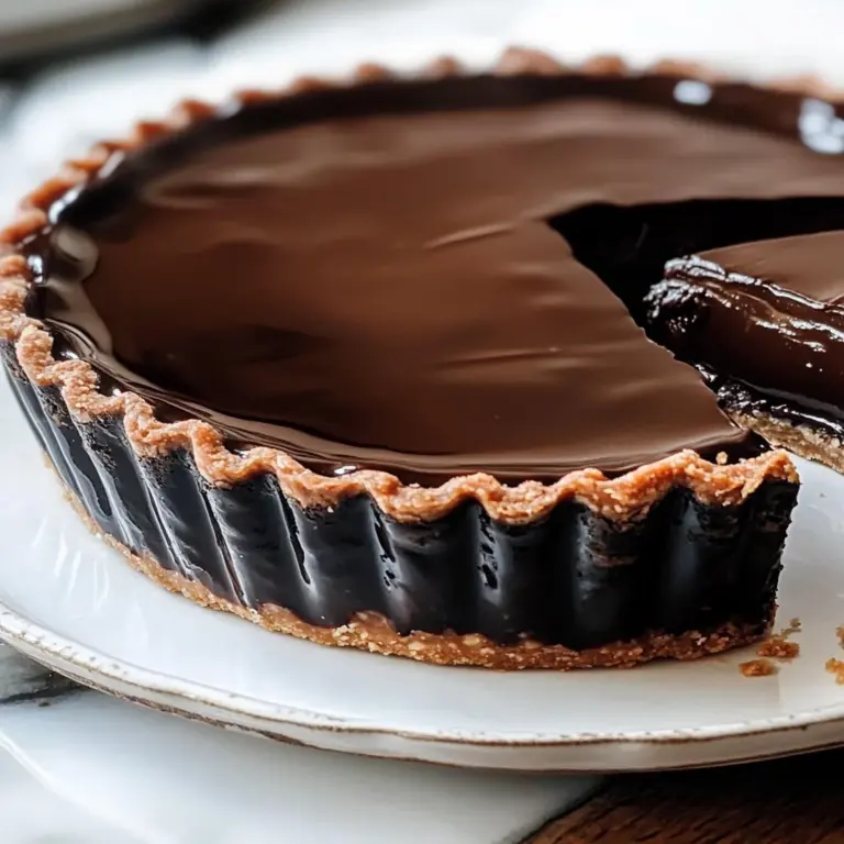 Chocolate Truffle Tart (gluten-free, dairy-free)