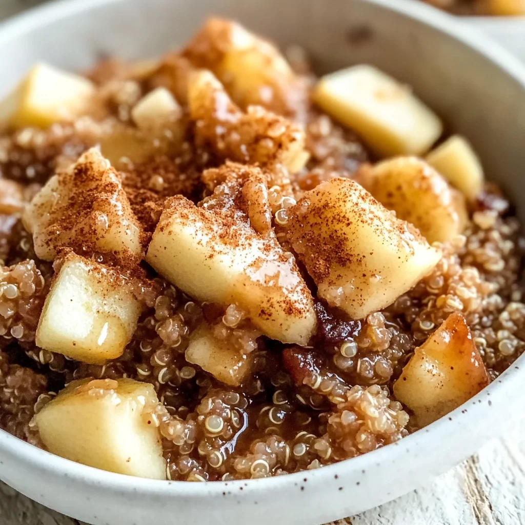 Cinnamon Apple Quinoa Breakfast