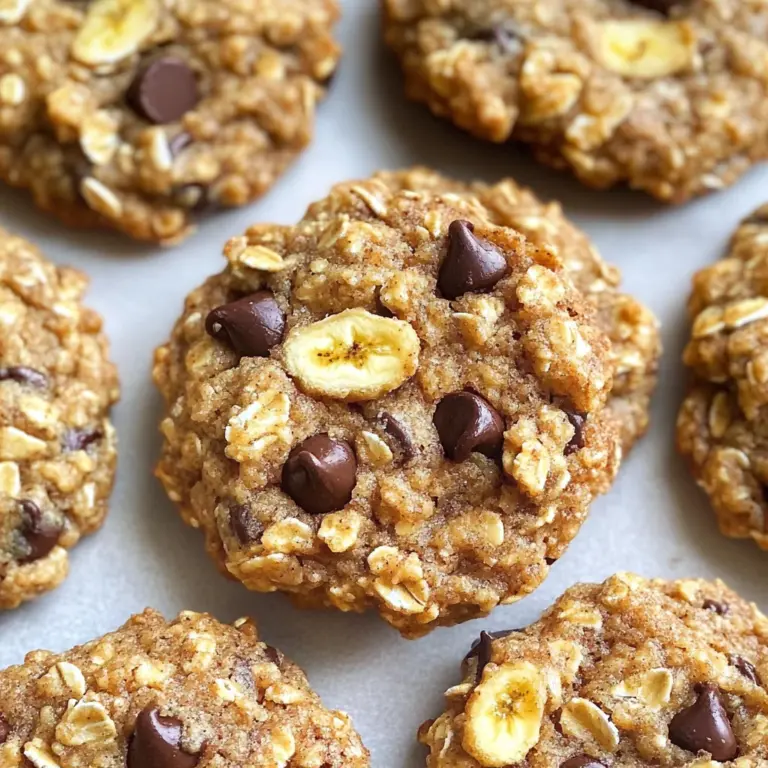 Healthy Banana Oat Cookies