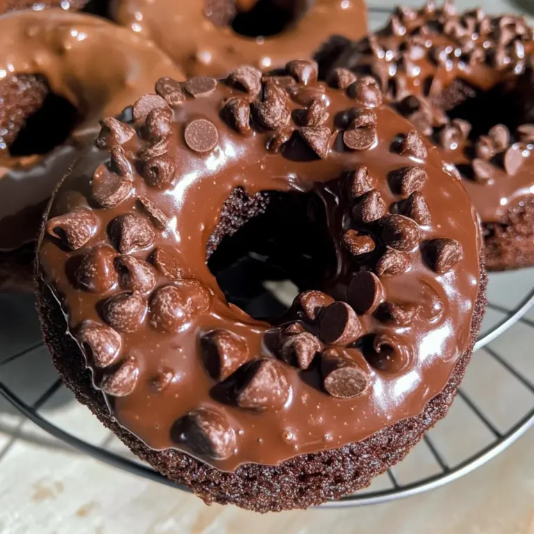 Healthy Chocolate Protein Donuts (Gluten Free, Paleo)