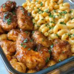 High-Protein Honey Garlic Butter Chicken with Mac & Cheese