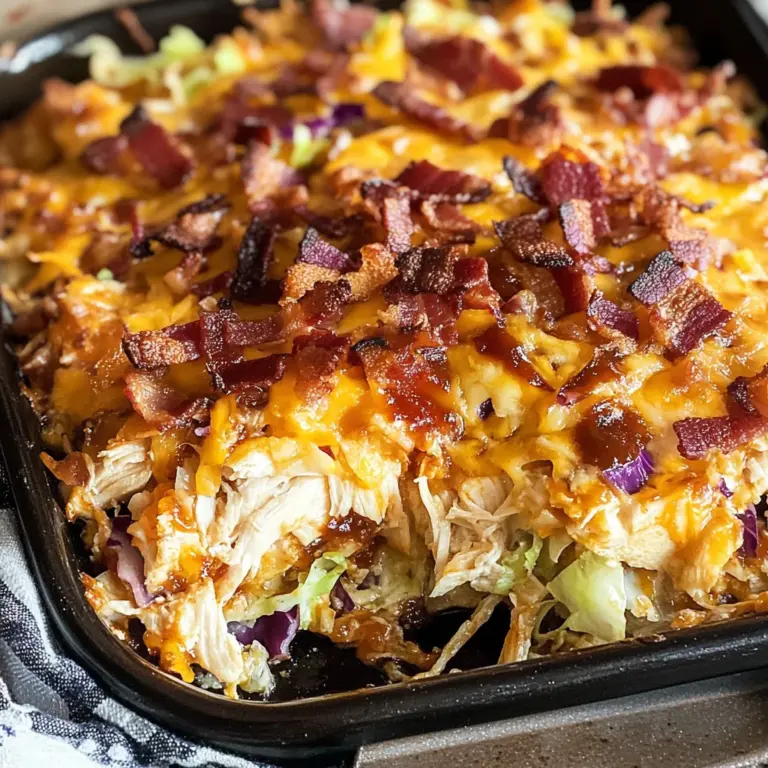 Keto BBQ Chicken Casserole