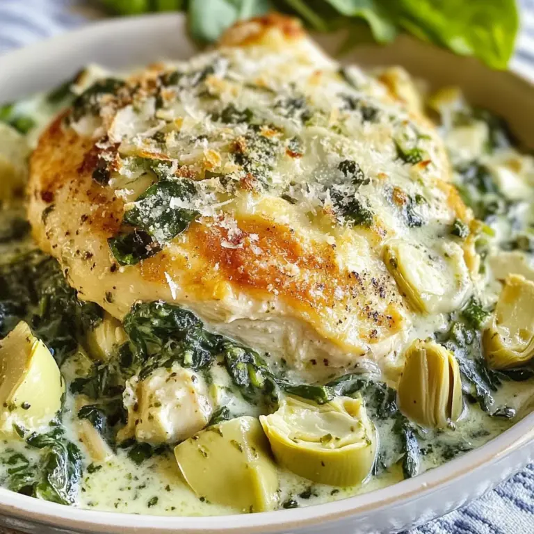 Spinach Artichoke Chicken with Cottage Cheese