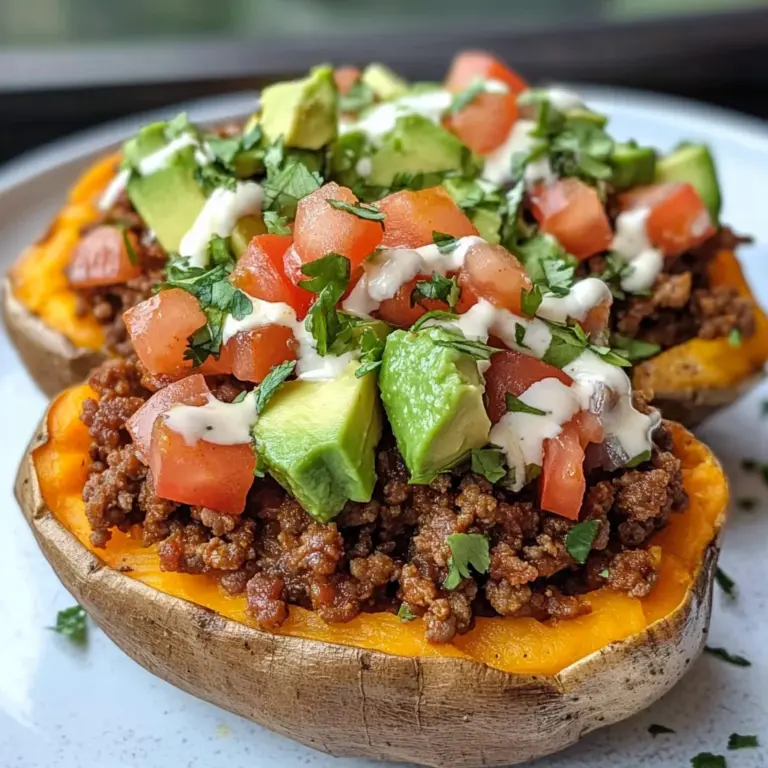 Taco Stuffed Sweet Potatoes