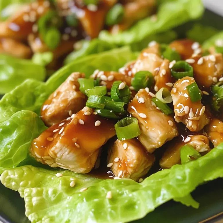 Teriyaki Chicken Lettuce Wraps (Low Calorie)