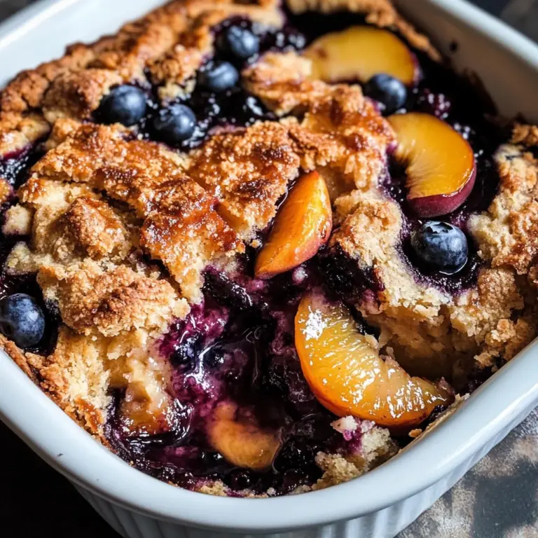 Vegan Brown Butter Peach Cobbler