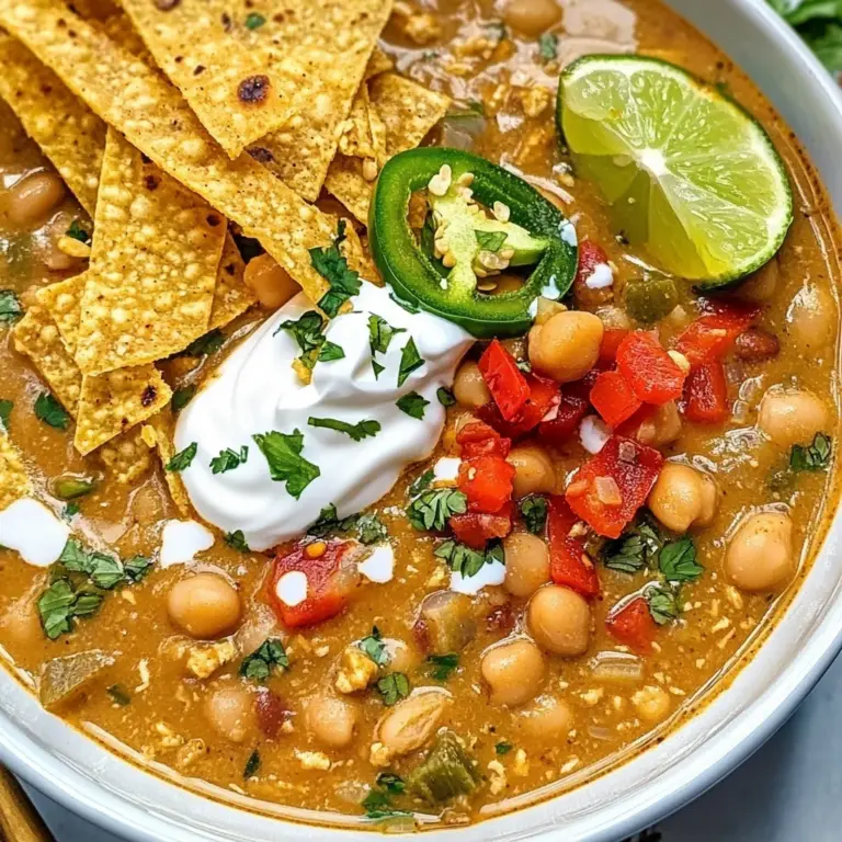 Vegan White Chickpea Chili