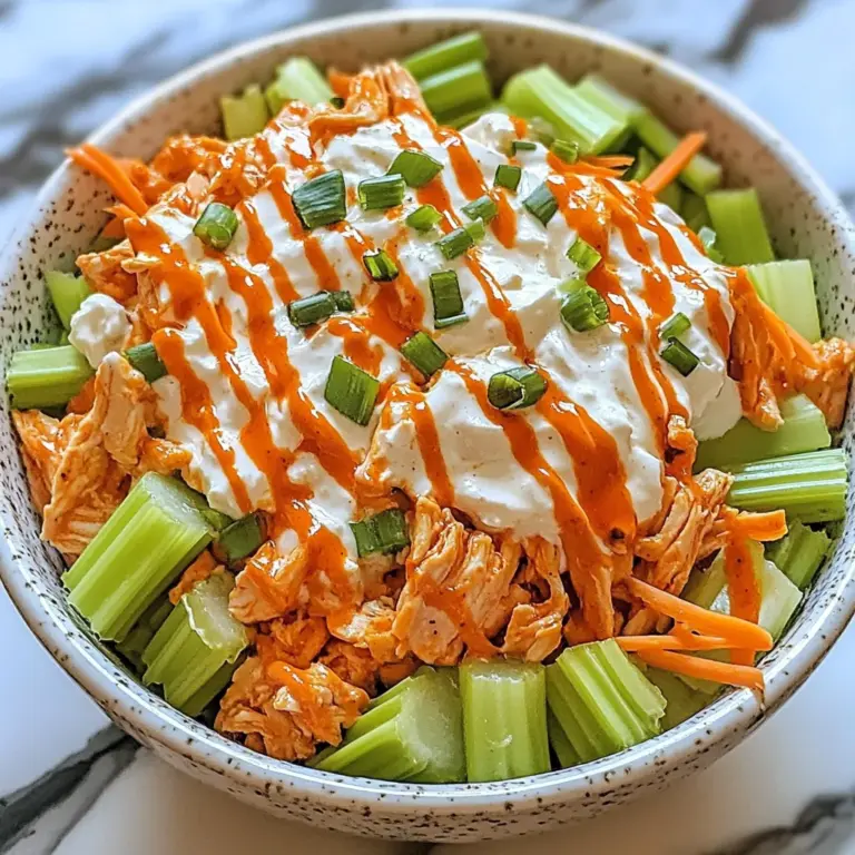 Buffalo Chicken Cottage Cheese Bowl