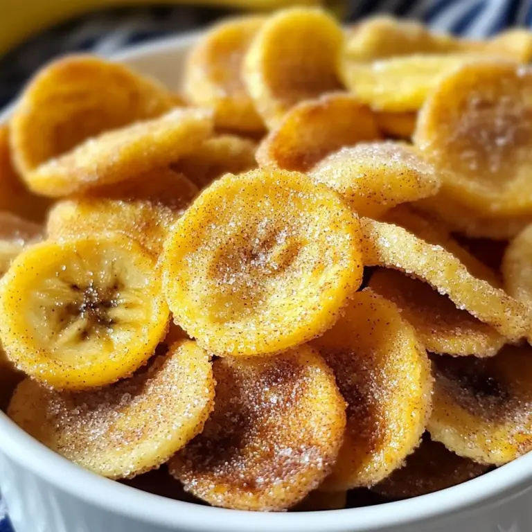 Cinnamon-Sugar Air Fryer Banana Chips