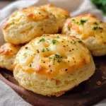 Keto Cheddar Garlic Biscuits