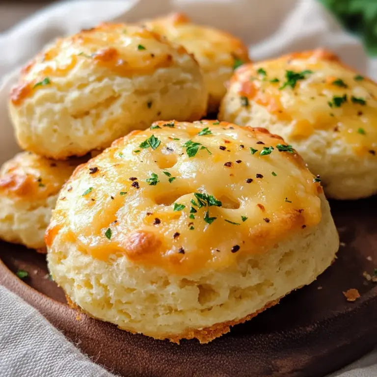Keto Cheddar Garlic Biscuits