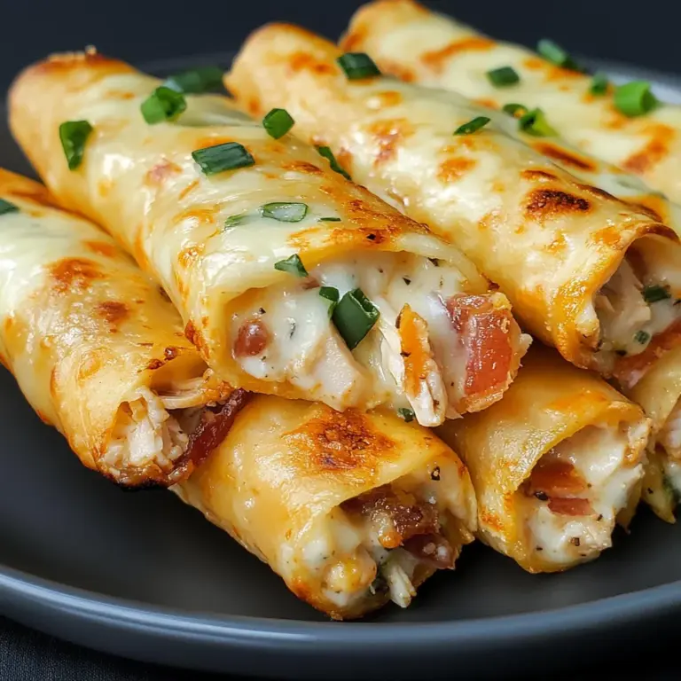 Keto Chicken Bacon Ranch Taquitos
