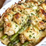 Creamy Chicken Bake Recipe with Asparagus
