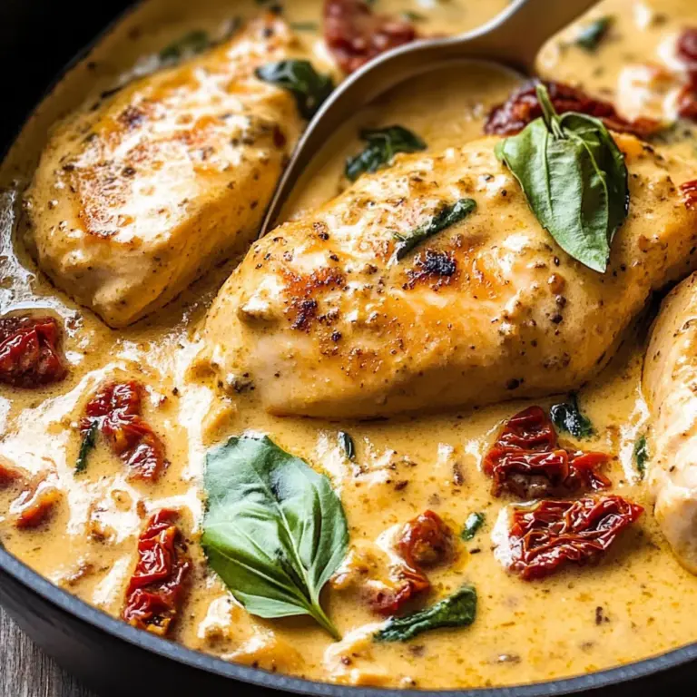 Creamy Chicken with Sun-Dried Tomatoes