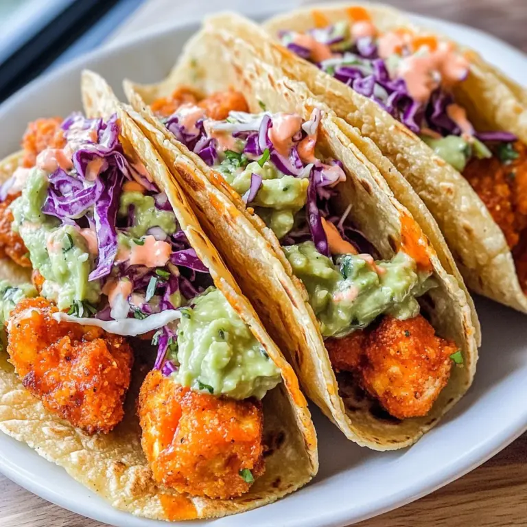 Crispy Buffalo Tofu Tacos
