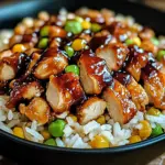 Honey BBQ Chicken Rice