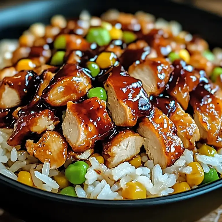Honey BBQ Chicken Rice