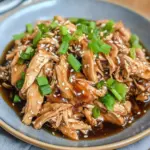 Keto Shredded Crock Pot Teriyaki Chicken