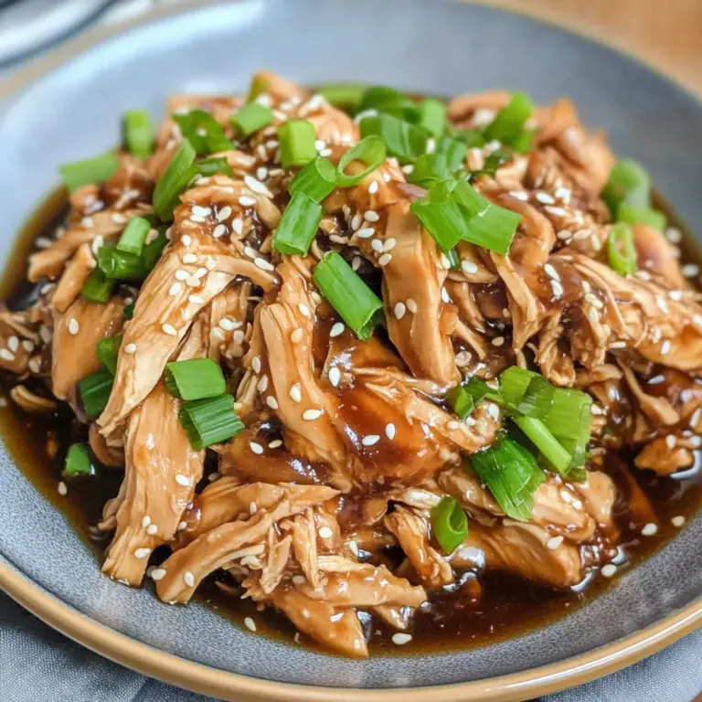 Keto Shredded Crock Pot Teriyaki Chicken
