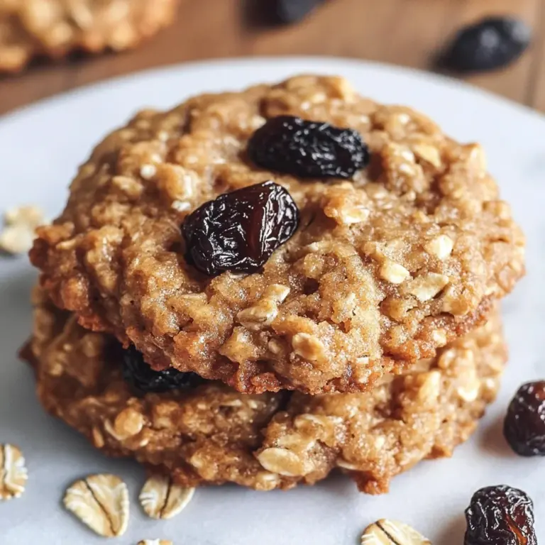 No sugar added oatmeal and raisin cookies