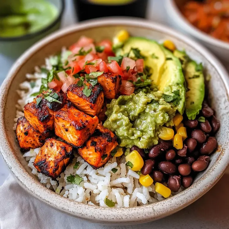 Salmon Burrito Bowl