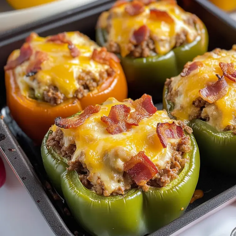 Stuffed Bell Peppers Without Rice
