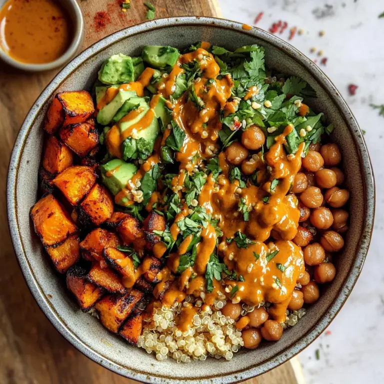 Thai Peanut Sweet Potato Buddha Bowl