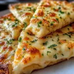 Air Fryer Cheesy Tortilla Garlic Bread