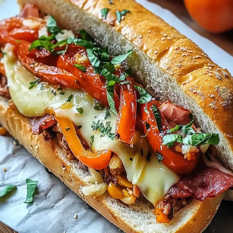Baked Italian Grinder Sandwiches