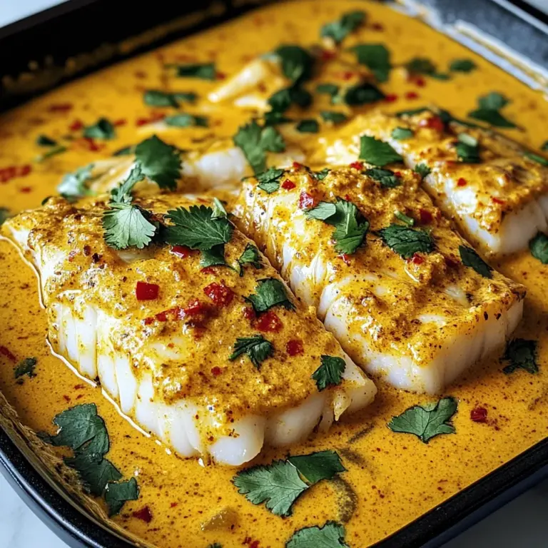 Coconut Curry Baked Cod