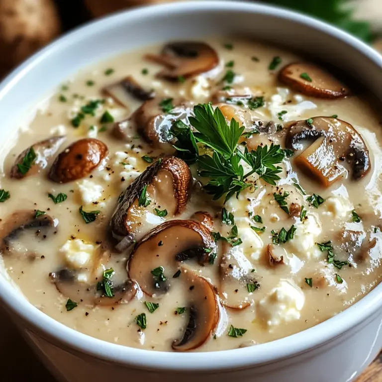 Cottage Cheese Mushroom Soup