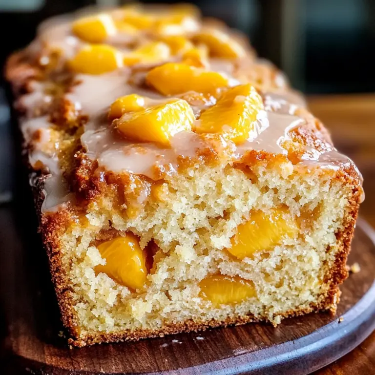 Heavenly Peach Bread