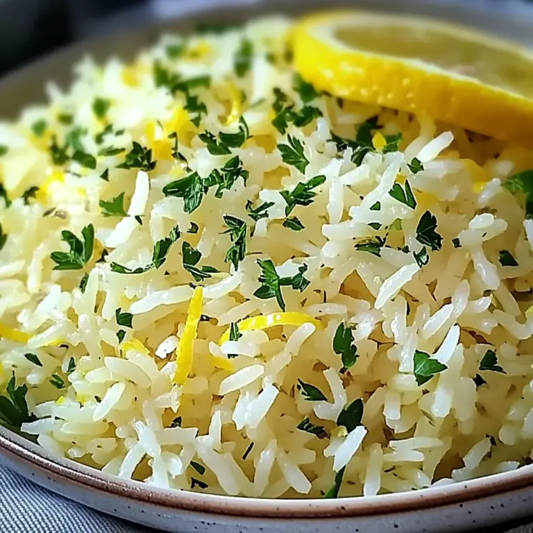 Light and Flavorful Greek Lemon Rice for Every Occasion