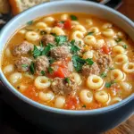Parmesan Italian Sausage Ditalini Soup