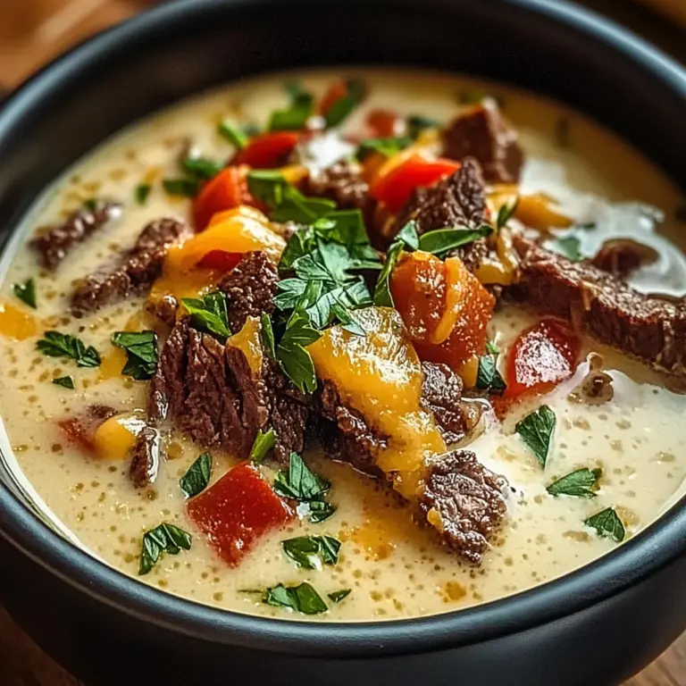 Philly Cheesesteak Soup: The Ultimate Comfort Food Recipe