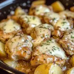 Slow Cooker Garlic Parmesan Chicken and Potatoes
